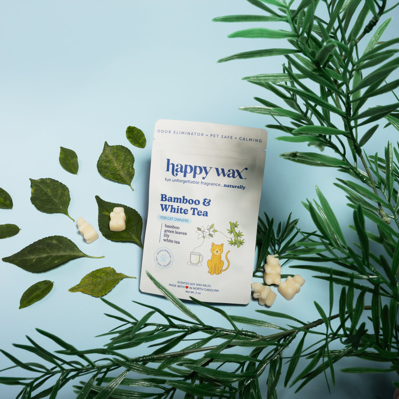 Bamboo & White Tea Pet Wax Melts for Cat Owners