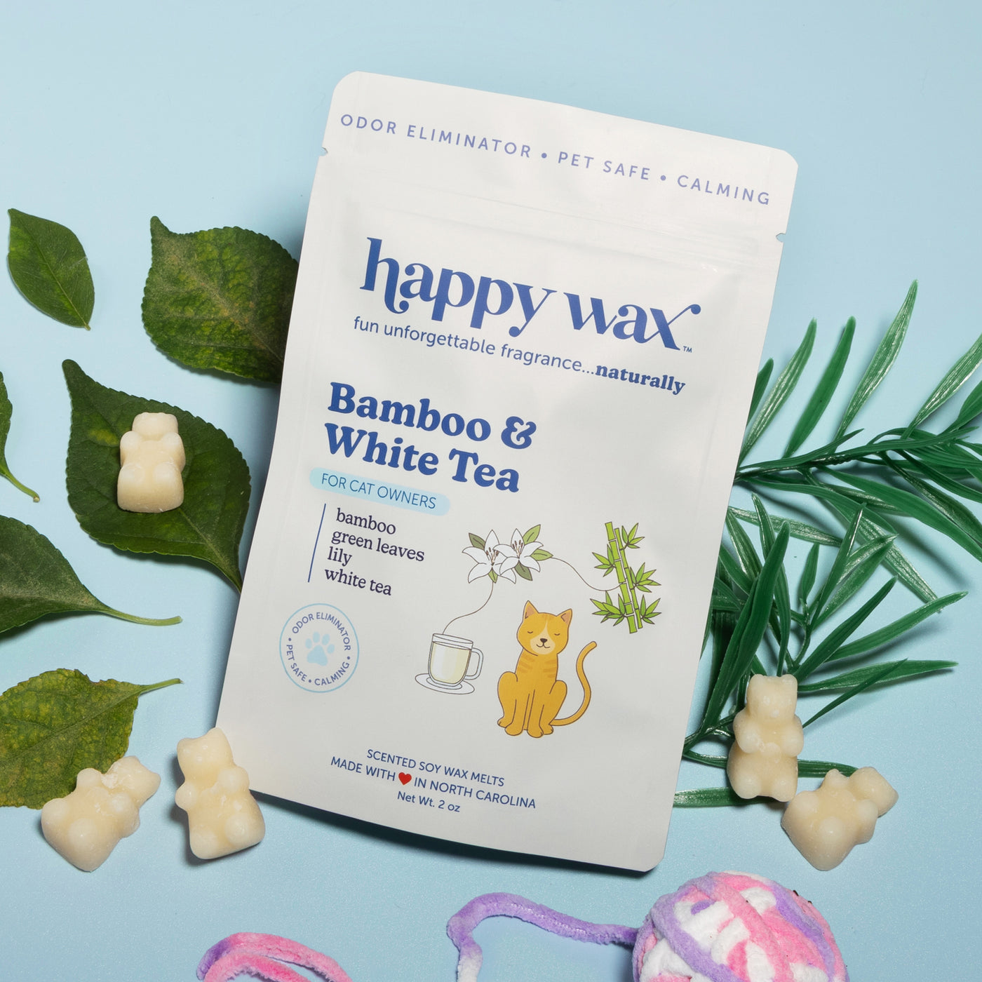 Bamboo & White Tea Pet Wax Melts for Cat Owners