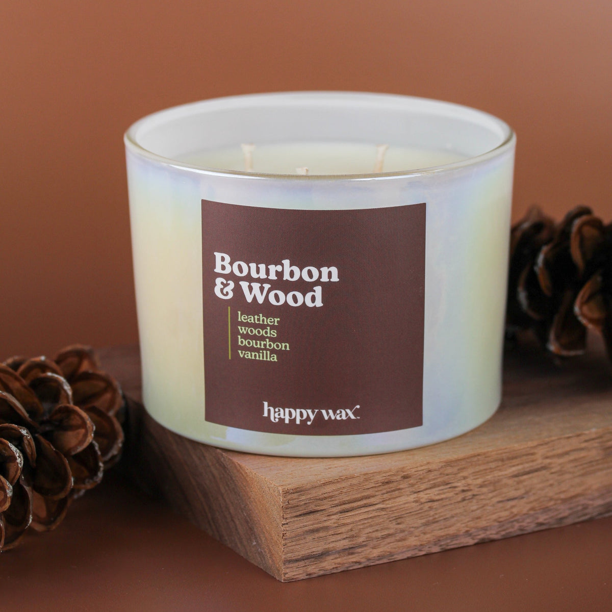 Bourbon & Wood Three Wick Candle