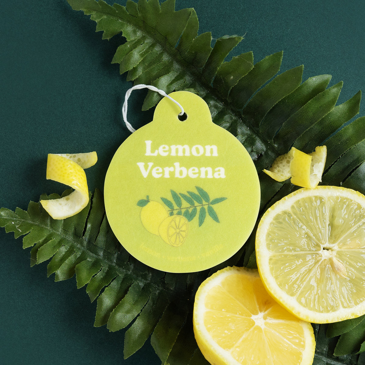 Lemon Verbena Car Charms 4-Pack