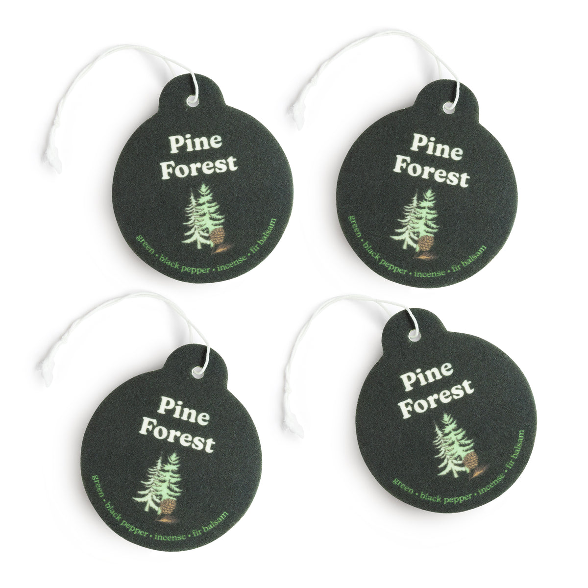 Pine Forest Car Charms 4-Pack