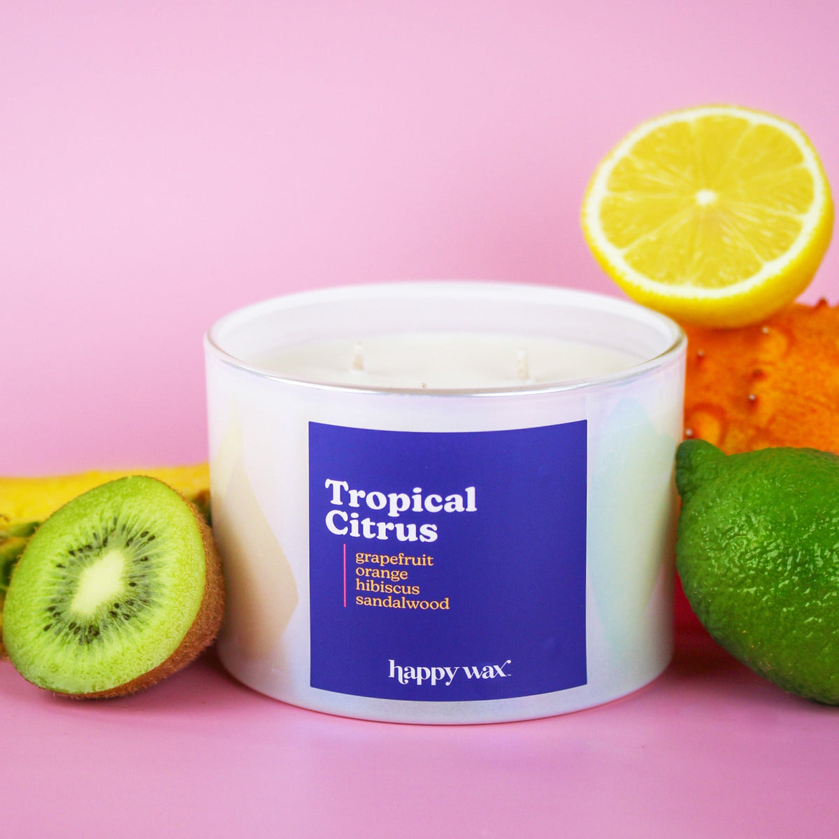 Tropical Citrus Three Wick Candle