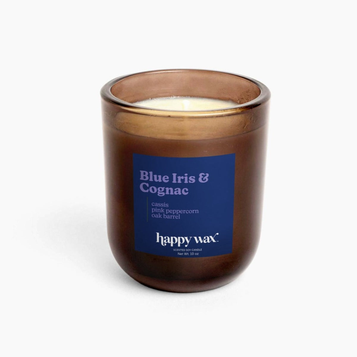 Blue Iris & Cognac Single Wick Candle