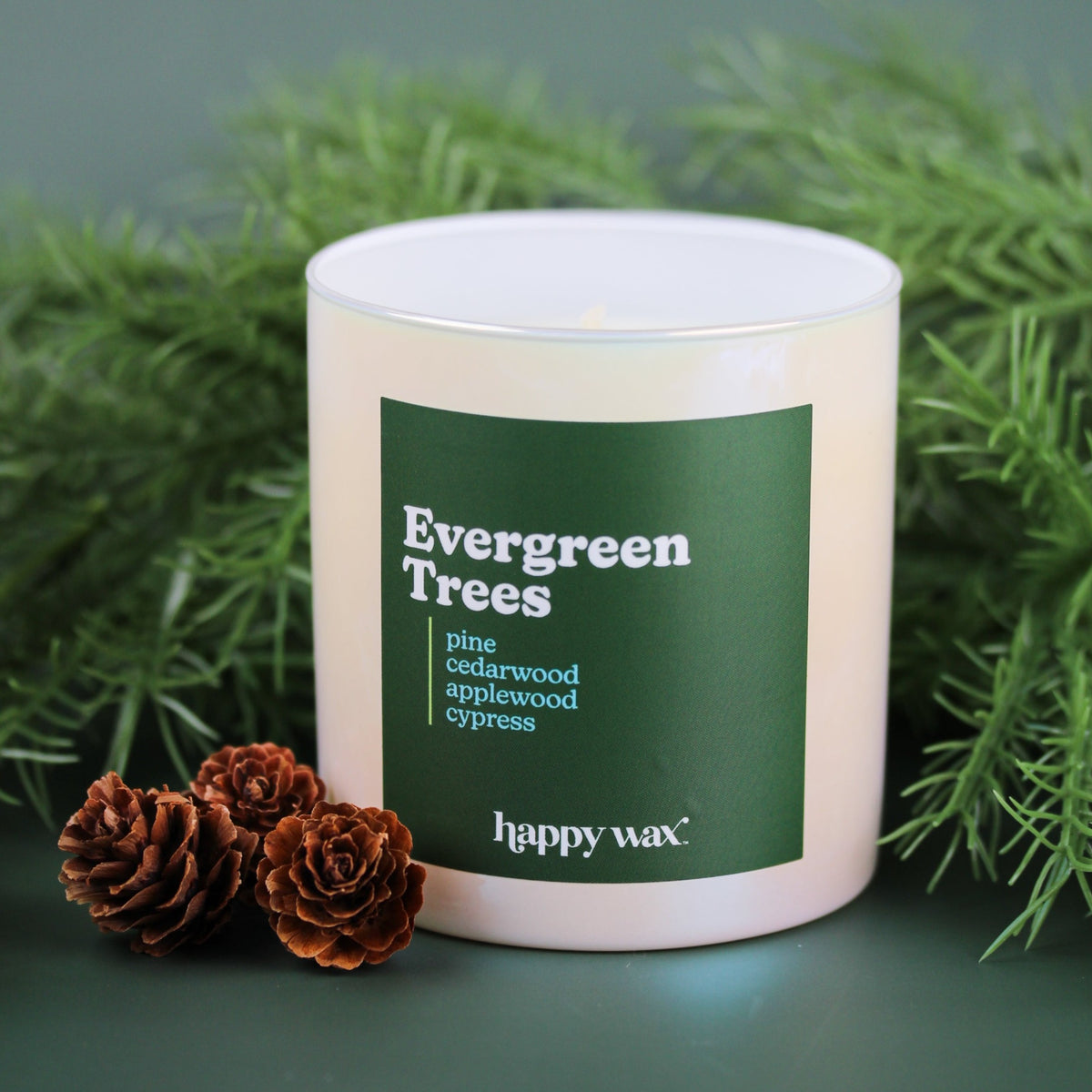 Evergreen Trees Single Wick Candle