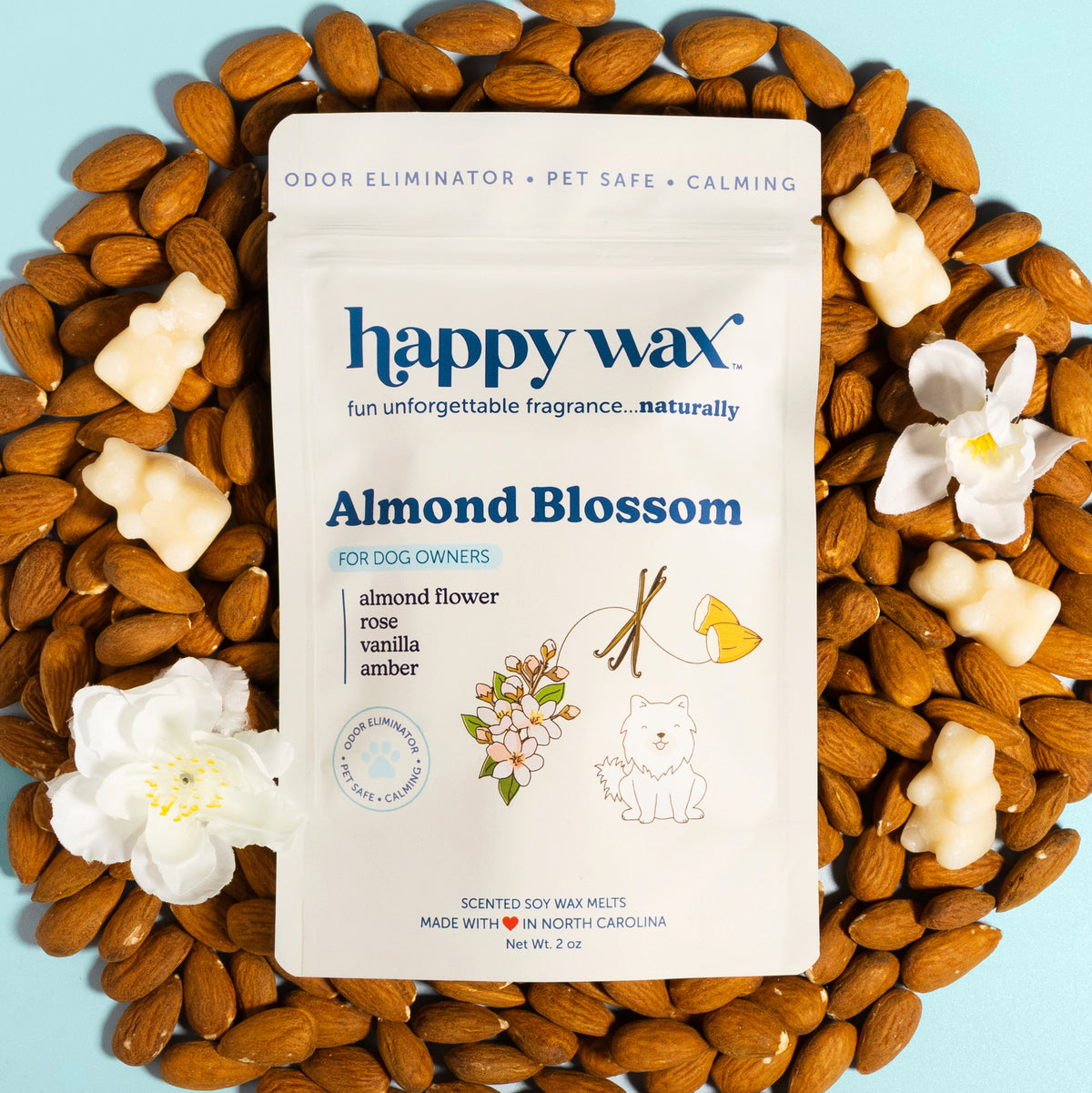 Almond Blossom Pet Wax Melts for Dog Owners