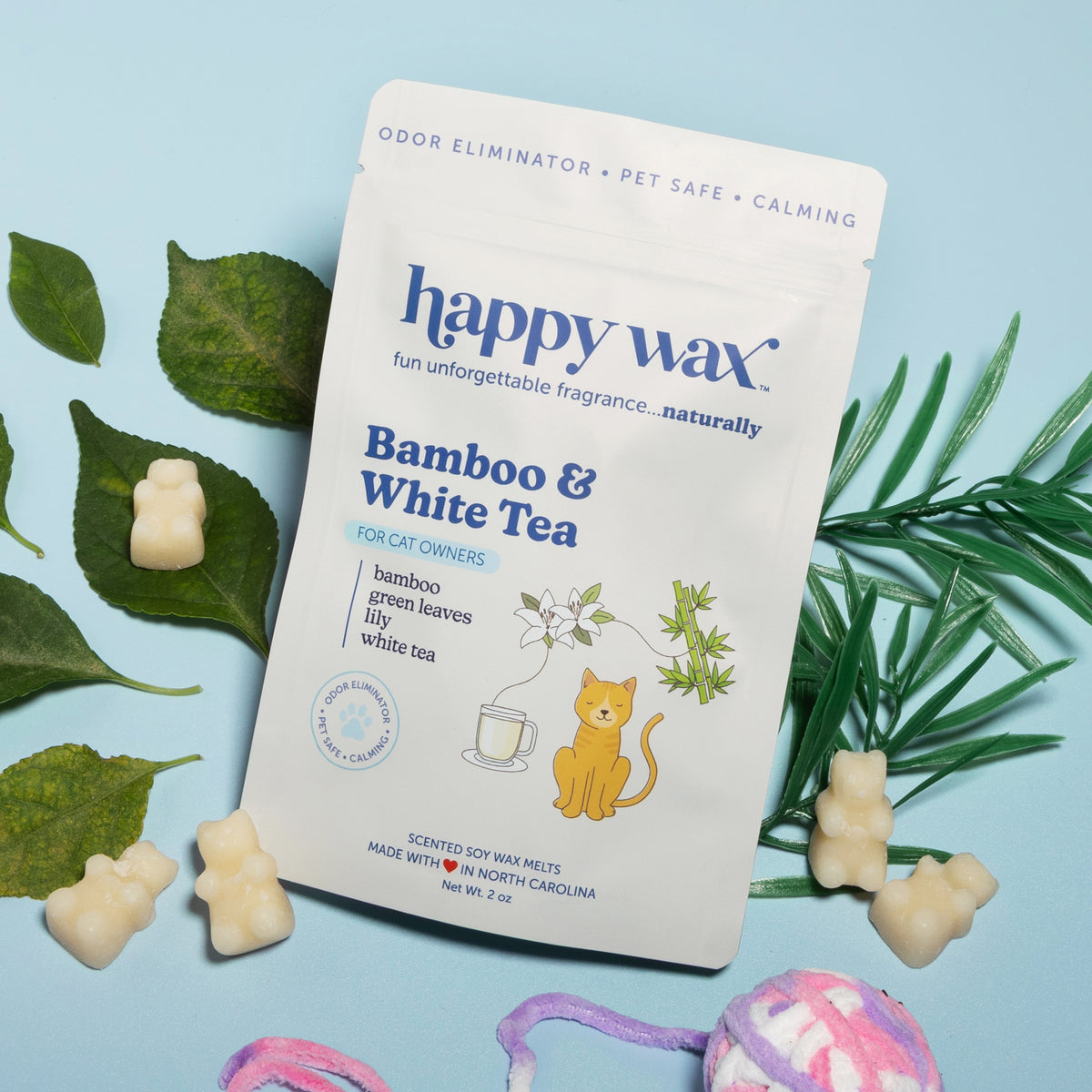 Bamboo & White Tea Pet Wax Melts for Cat Owners