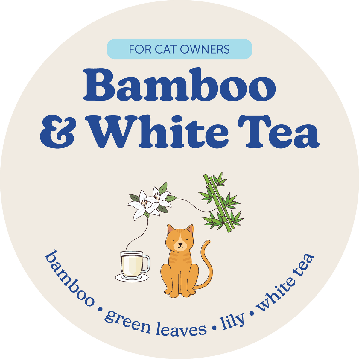 Bamboo & White Tea Pet Wax Melts for Cat Owners
