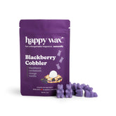 Happy Wax Blackberry Cobbler pouch with purple wax bears on white background