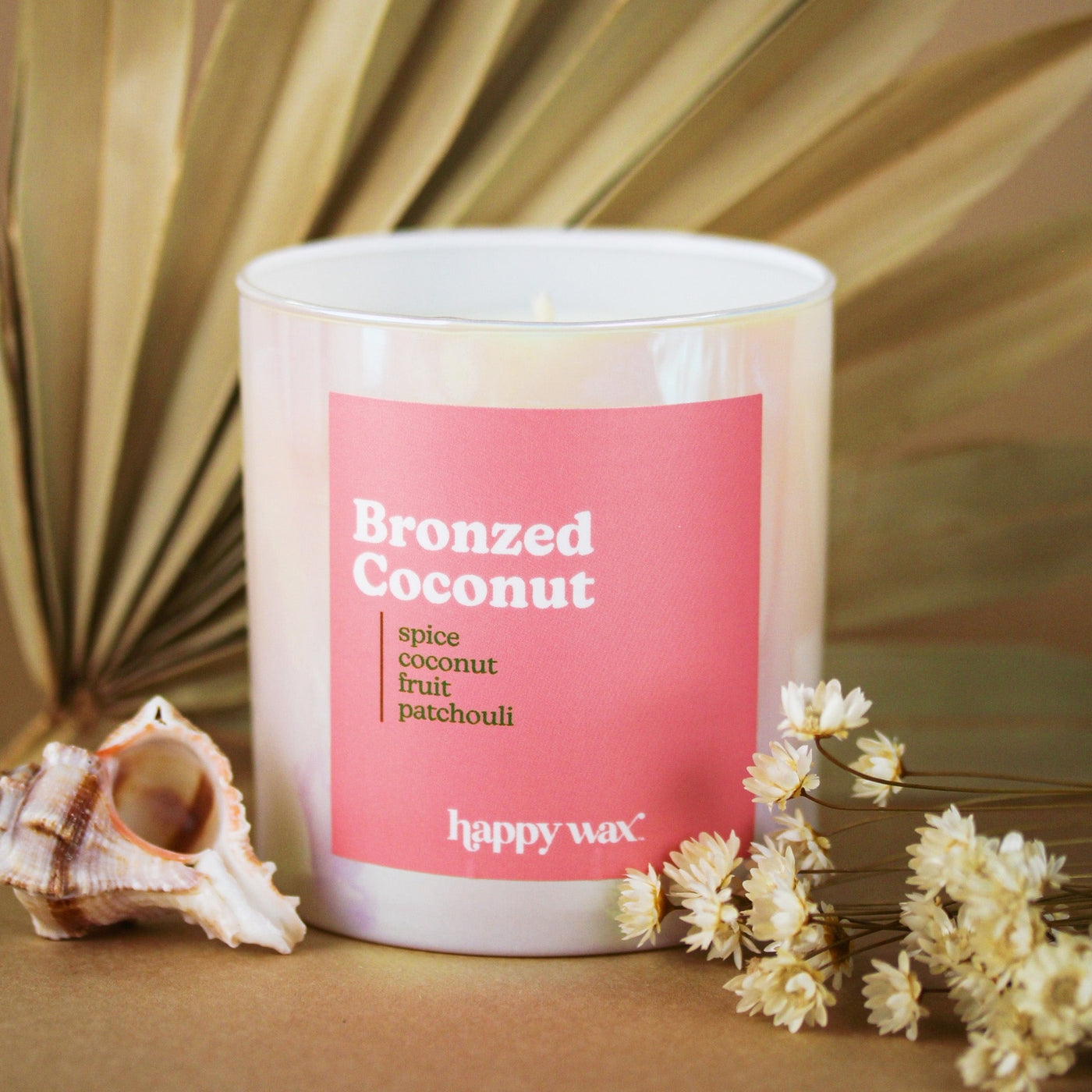 Bronzed Coconut Single Wick Candle