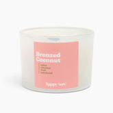 Bronzed Coconut Three Wick Candle
