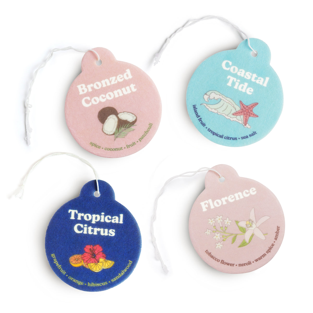 Summer Mix Car Charms 4-Pack