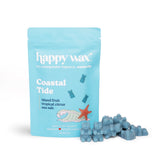 Happy Wax Coastal Tide wax melts packaging on a white background