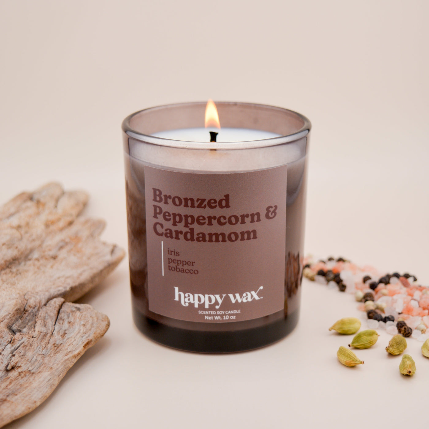 Bronzed Peppercorn & Cardamom Single Wick Candle