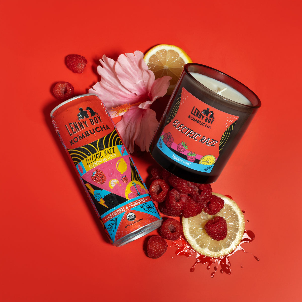 Electric Razz Single Wick Candle