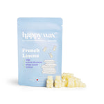 Happy Wax French Linens 2 ounce packaging with wax bears on white background