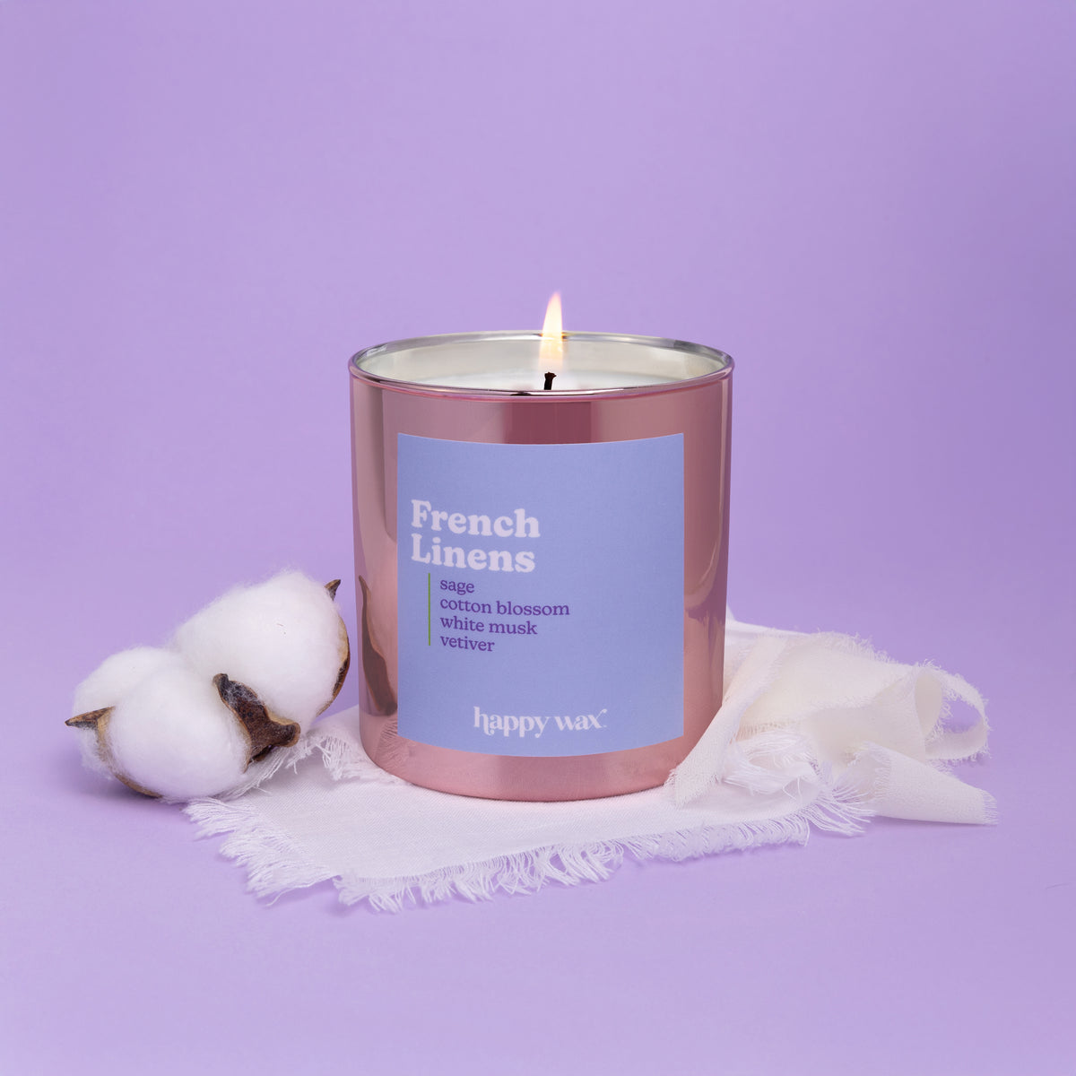 French Linens Single Wick Candle