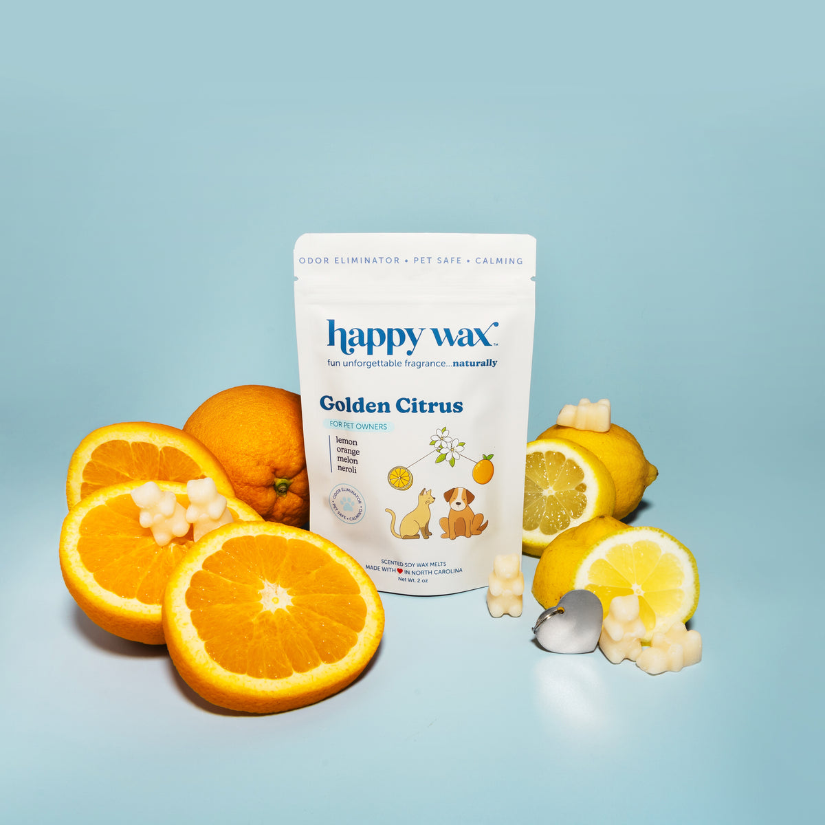 Golden Citrus Pet Wax Melts for Pet Owners