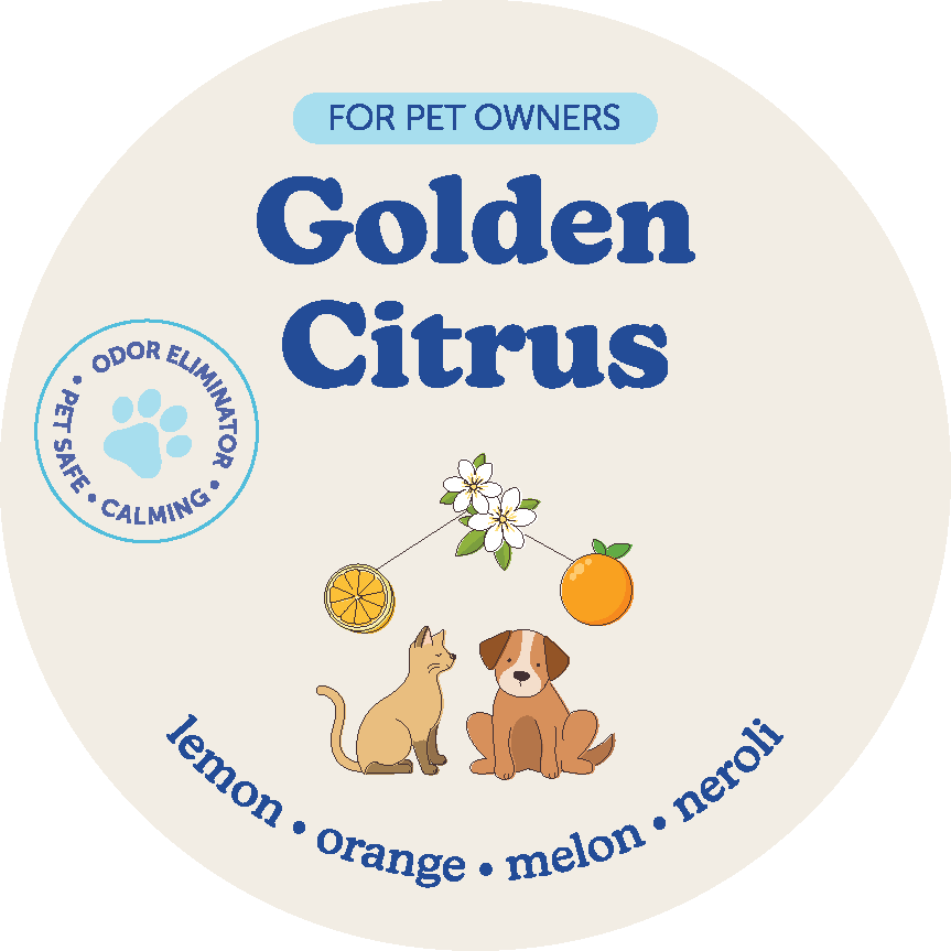 Golden Citrus Pet Wax Melts for Pet Owners