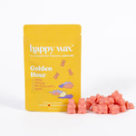 Golden Hour wax melt pouch with bears on white background