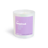 I am Inspired Single Wick Candle