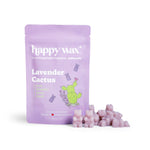 Happy Wax Lavender Cactus 2 ounce packaging with purple wax bears on white background
