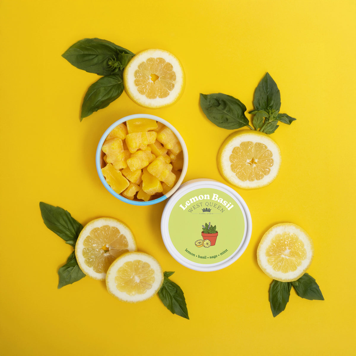 Lemon Basil Wax Melts