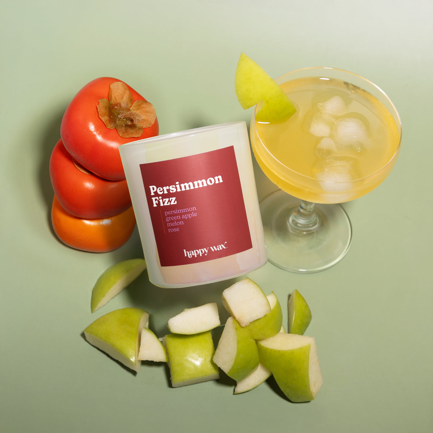 Persimmon Fizz Single Wick Candle