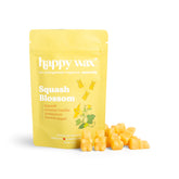 Happy Wax Squash Blossom 2 ounce Pouch with yellow wax bears on white background