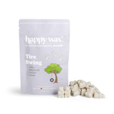 Happy Wax Tire Swing wax melts packaging with wax melts on a white background