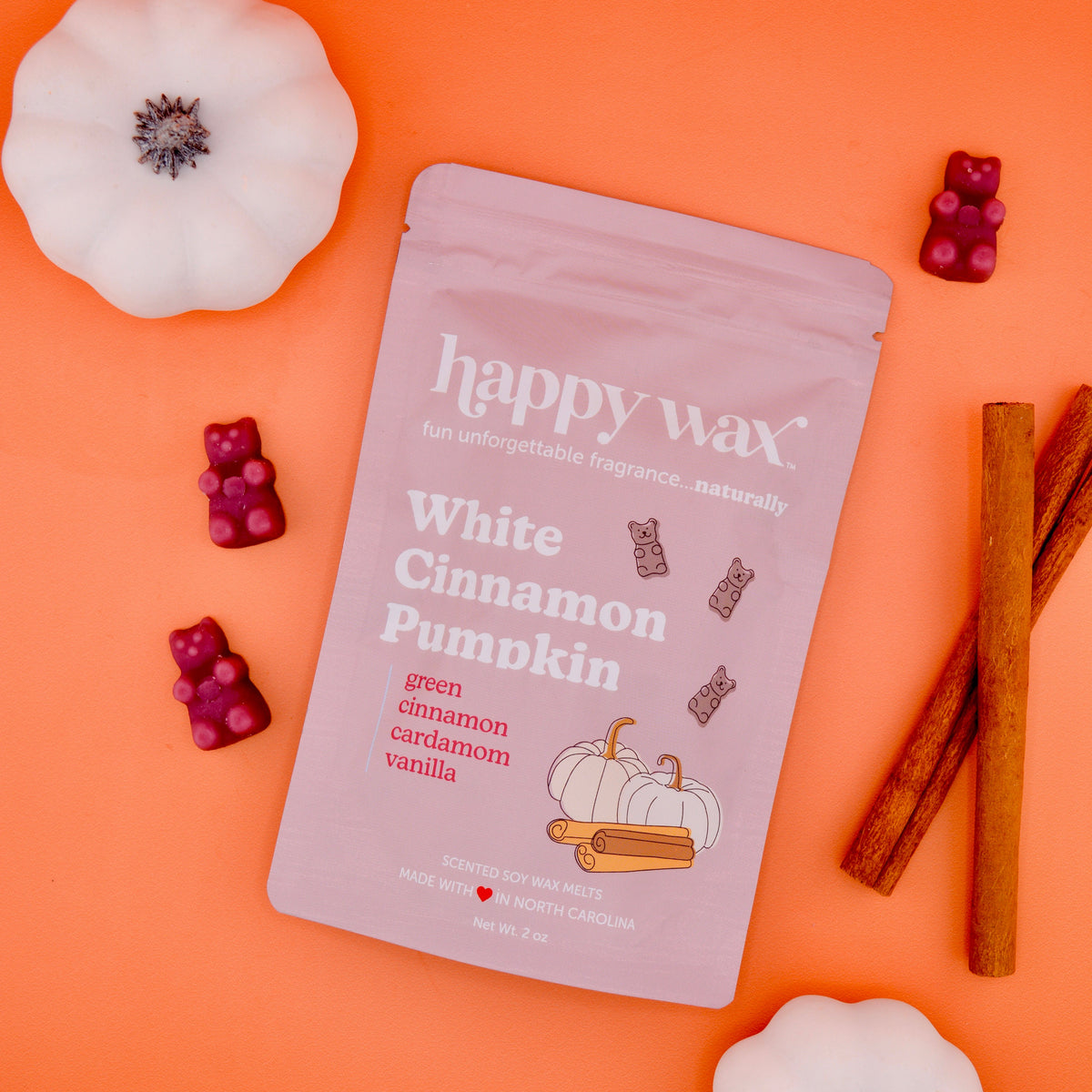 White Cinnamon Pumpkin Wax Melts