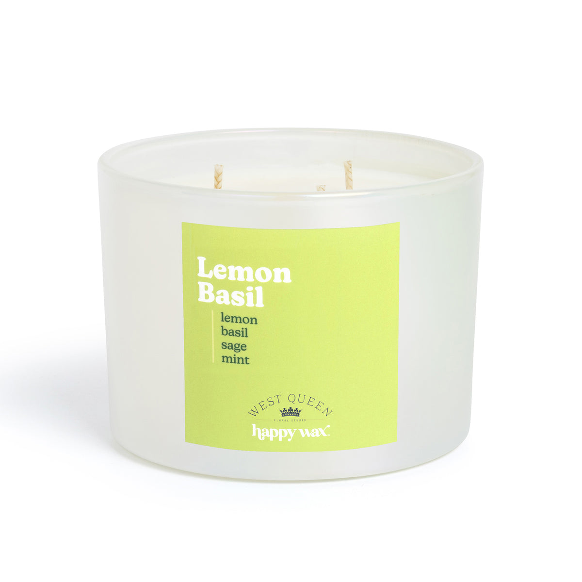 Lemon Basil Three Wick Candle