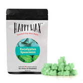 Happy Wax Eucalyptus Spearmint Wax Melts - All Happy Wax scented wax melts are made with 100% all natural soy wax and are infused with essential oils. Use with any scented wax melt, cube, or tart warmer for hours of flame-free home fragrance! Adorable bear-shaped scented wax melts make mixing & melting a breeze.